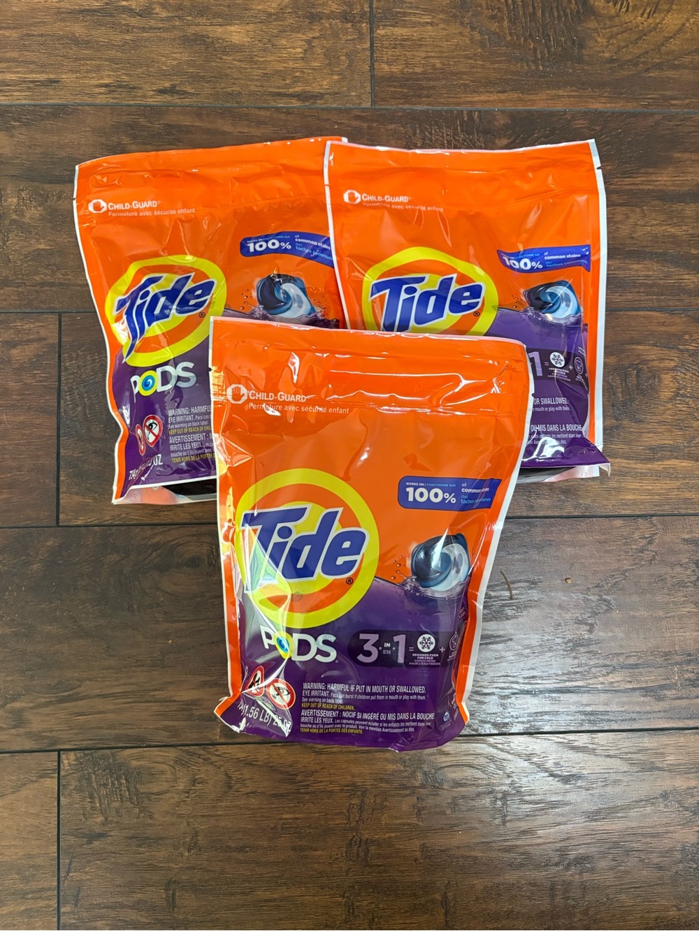 (3 Pack) Tide PODS 3-in-1 Laundry Detergent Pods - 31 CT Each